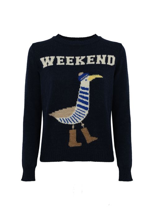 Maglia Ombrosa in alpaca e lana blu WEEKEND MAX MARA | 2425366242600003